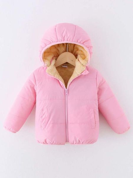 

toddler boys teddy lined hooded puffer coat she01, Blue;gray