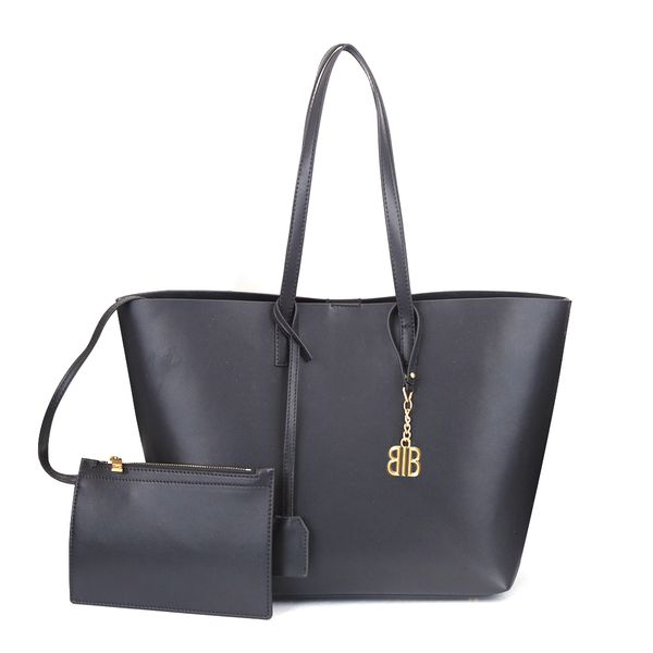 

designer bags shoulder tote bags with leather and 2 colors gold hardware solid color 33cm