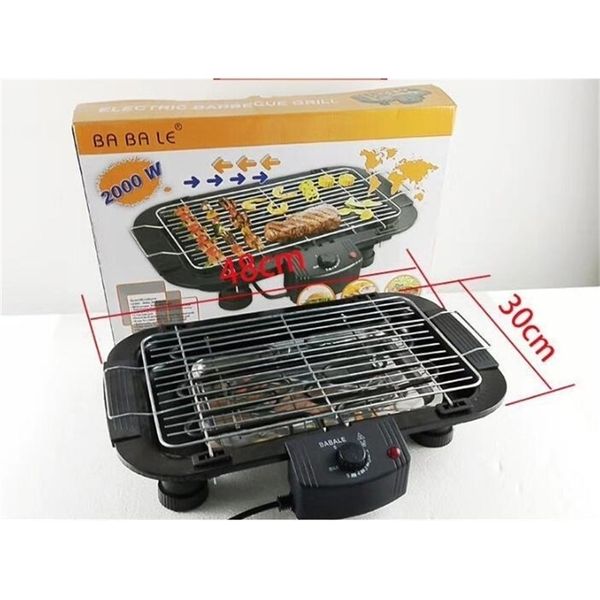 Barbecue a carvão elétrico Multifunction Korean Grill Grill Grill Churrasco atacado Flero Flerefree Baking Pan T200506