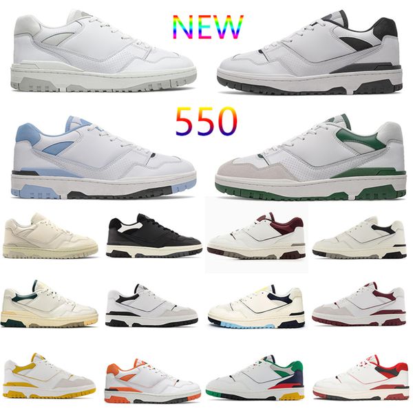 

550 casual shoes women mens bb550 aime leon dore green yellow rich paul grey red sea salt black navy blue white purple shadow trainers b550