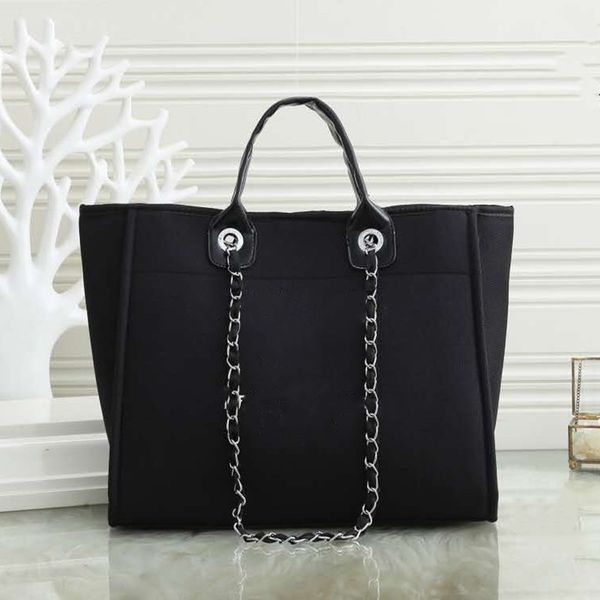 

luxury brands women's large capacity handbags embroidered beach bags one shoulder crossbody canvas chain tote bags