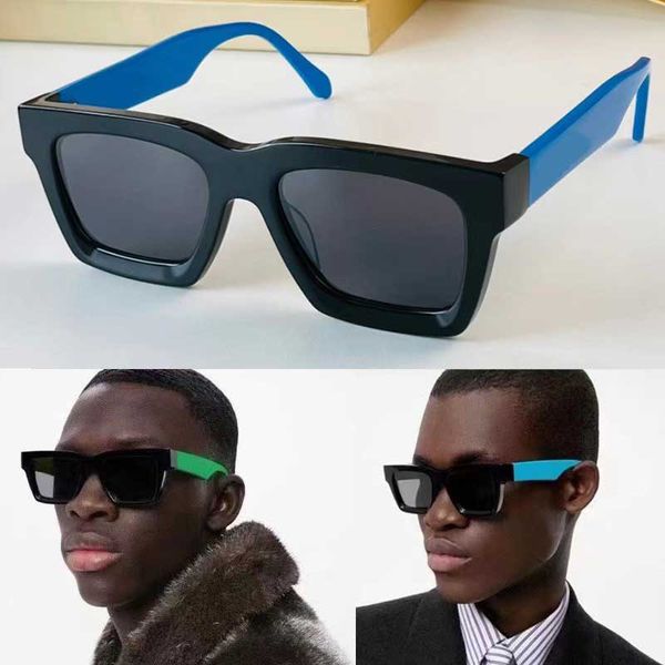 

fashion brand mens and womens same style sunglasses z1556e features color-blocking temples 3d stamping luxury logo casual all-match shopping, White;black