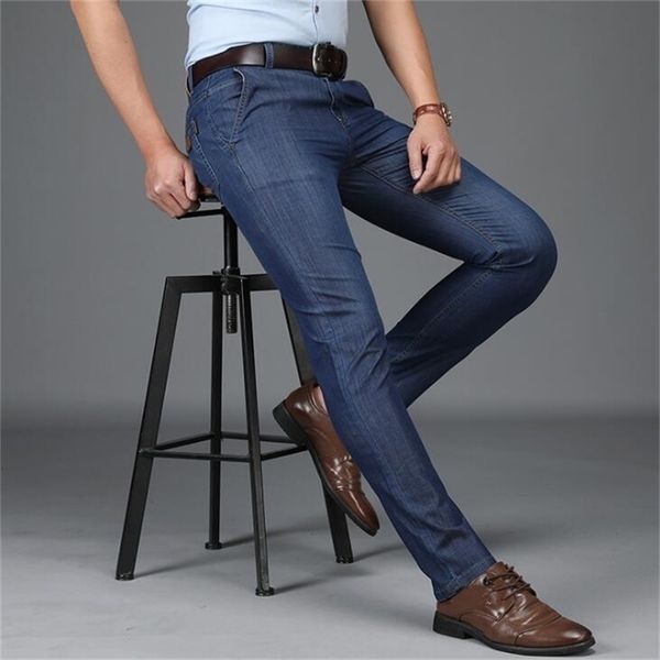 

spring summer stylish design men jeans s male long pants lj200903, Blue