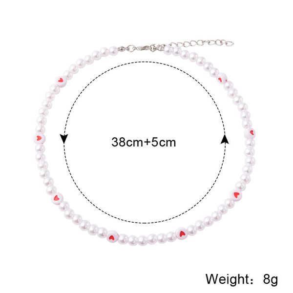 Choker Ожерелья для женских капсул жемчуг Ожерелья сердечный прокладки с бисером Ожерелье Chokers Bijoux Femme Ювелирные изделия