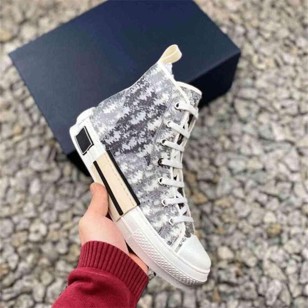 

dies 2021 designer casual shoes mens sneakers b23 women men s fashion oblique womens high low b24 technical canvas leather bee lijia jfx, Black