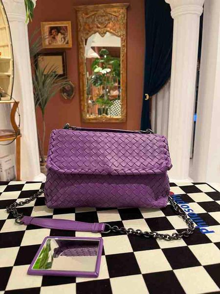 

luxury bottegass handbags venetas new woven messenger purple womens bags pp26