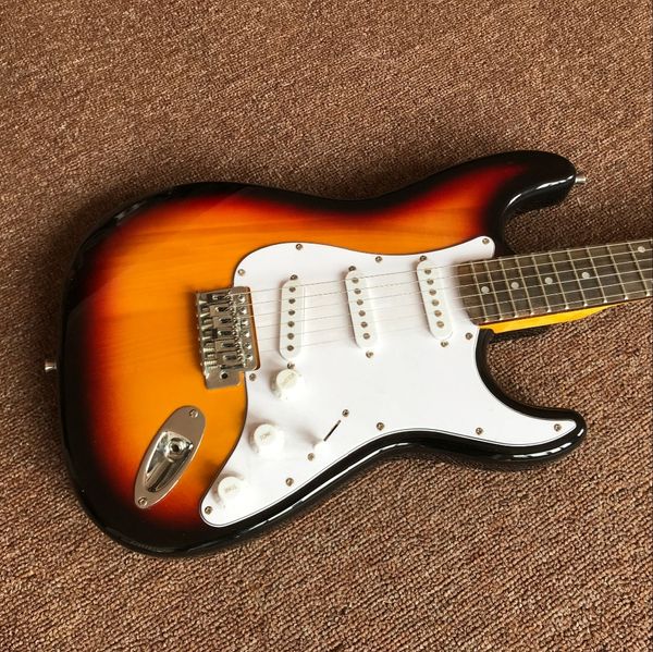 

custom shop sunburst color electric guitar handwork 6 strings guitarra alder body gitaar rosewood fingerboard