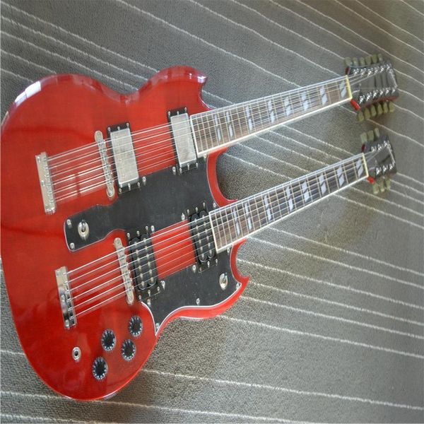 

2021 transportation factory customized high-quality 12-string 6-string double-ended electric guitar