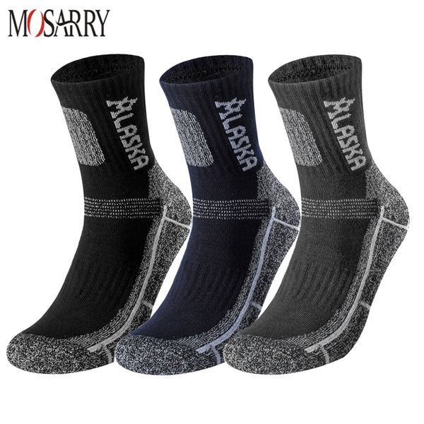 3 pares / conjunto inverno profissional homens esportes meia ao ar livre manter quente ciclismo correndo caminhadas esquiing térmica primavera homens tripulação meias 220323