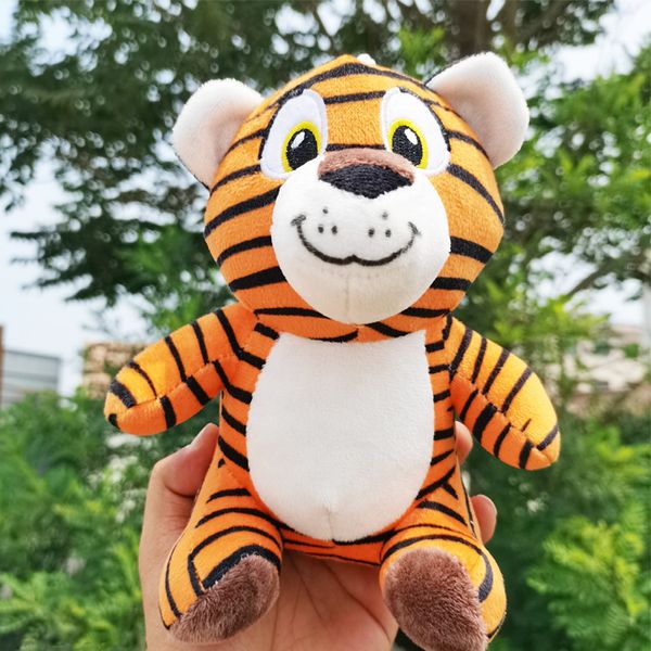 

18cm lovely tiger stuffed doll tiger animals plushs toy creative plush childrens dolls birthday gift