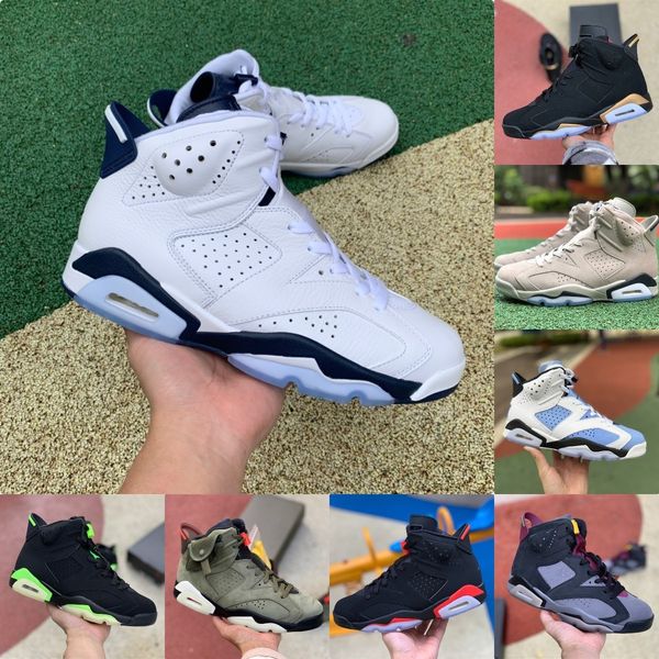 

jumpman electric green 6 6s mens high basketball shoes midnight navy university blue georgetown unc carmine dmp oreo black infrared trainer