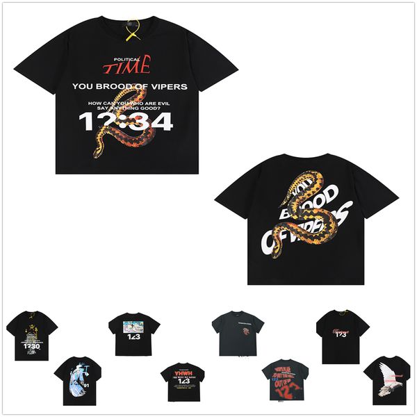 

men t shirt women peace dove high street washed old retro nostalgic t-shirt loose couple hip hop tee viper print pocket a05, White;black