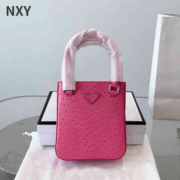 

shoulder bag small bucket bags woman totes women leather designer handbag ostrich pattern crossbody bags female hobo purses 20510