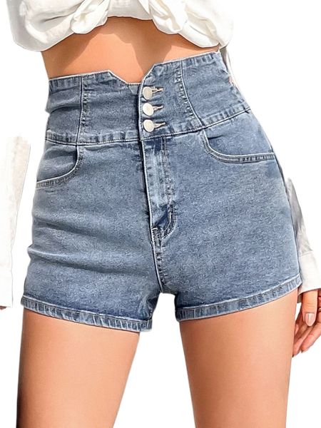 

dazy criss-cross asymmetrical waist denim shorts 79xs#, White;black
