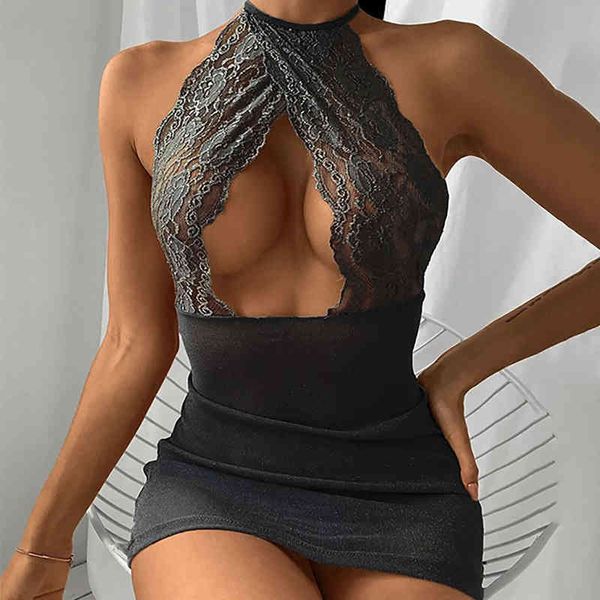 

woman lingerie erotic bodysuit lace cosplay lingerie clothes transparent dress black dress for underwear lady nightgown w220318, Red;black