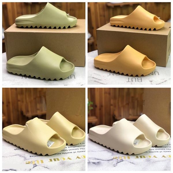 

classic designer slides slipper men women desert sand black bone white core brown slippers enfora blue orange resin slide moon gra228t