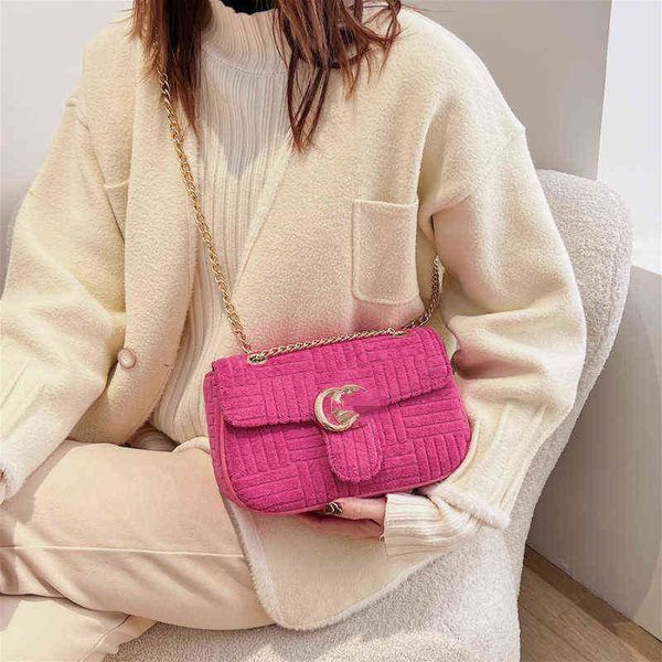 

bag spring new station small square bag single shoulder messenger portable chain women's true standard 220519