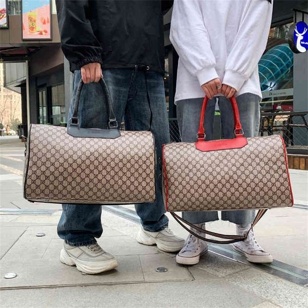 

net red travel personalized printing hand version contrast color yoga large capacity luggage 70% off wholesale shop