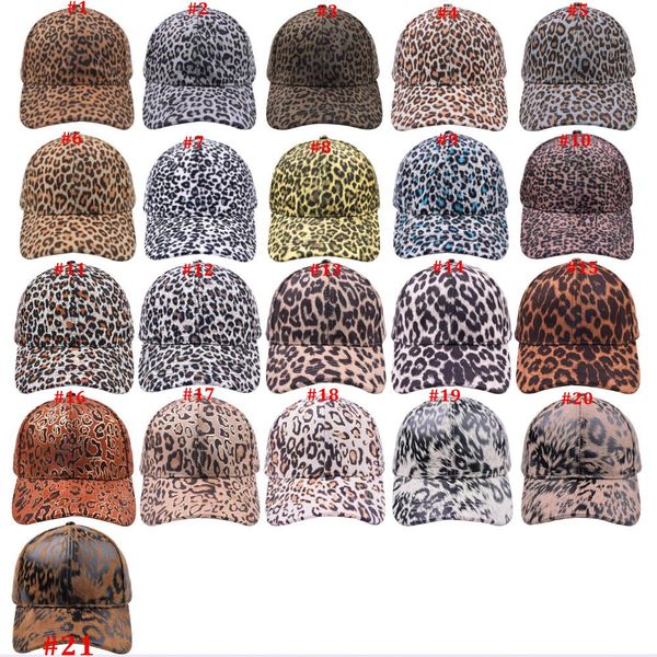 

leopard print baseball cap european and american fashion outdoor sports hat sunshade duck tongue cap women hats, Blue;gray