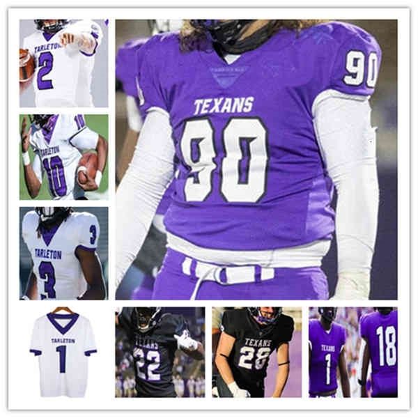 Chen37 Custom NCAA Tarleton State Texaner TSU College Football Trikot Steven Duncan Mike Irwin Jayy McDonald Daniel Wright Jr. Ryheem Skinner Tariq