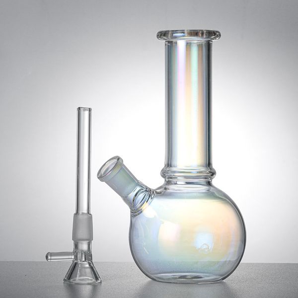 Glas Dab Rigs Ölbrenner Mini Shisha Pfeife Bong Handarbeit Kunst Shisha Runde Form