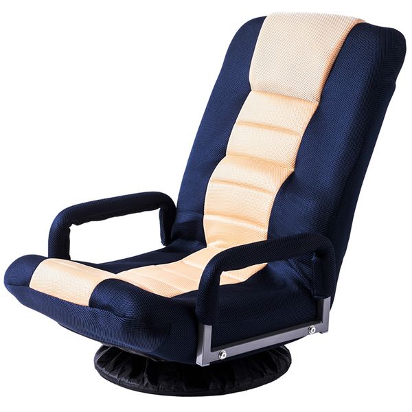 

home furniture swivel video rocker gaming chair adjustable 7-position floor chair folding sofa lounger