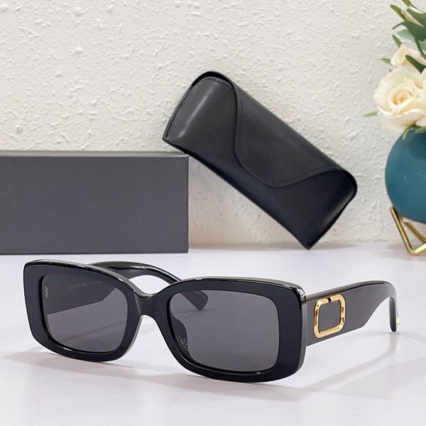 

latest fashion sunglasses women designer simple small square black white stripes imported plate frame gold symbol modified arm uv400 beach c
