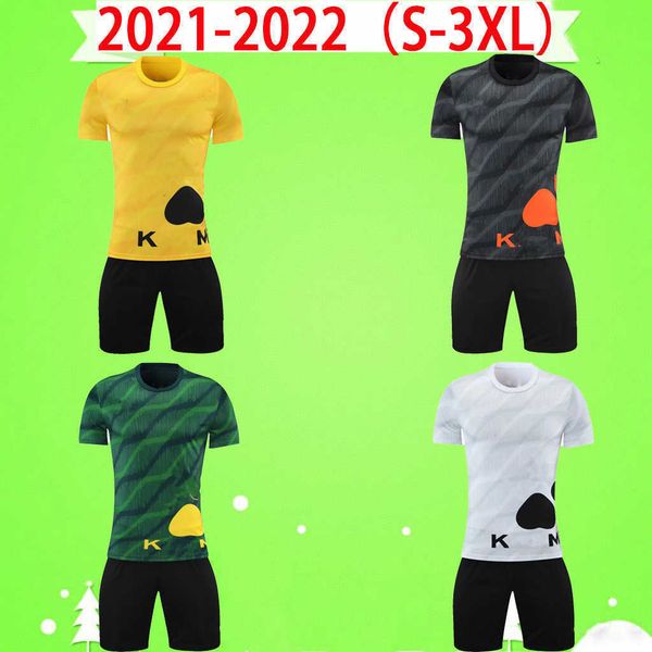 

kit with shorts 21 22 soccer jersey boys sets kids 2021 2022 mens suit football shirt child tracksuits white black yellow s-3xl