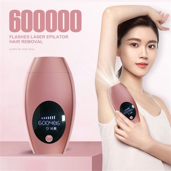 

600000 flashes laser epilator permanent ipl hair removal machine electric poepilator device for women female bikini 220323