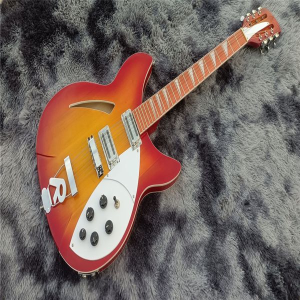 

12 string electric guitar, ricken 360,cherry red burst body,rosewood fingerboard