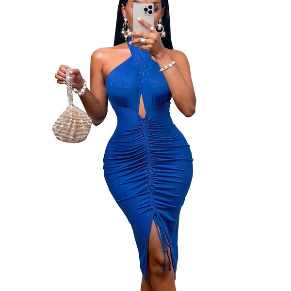 

ladies dress evening dress new summer halter skirt fashion s-xl, White;black