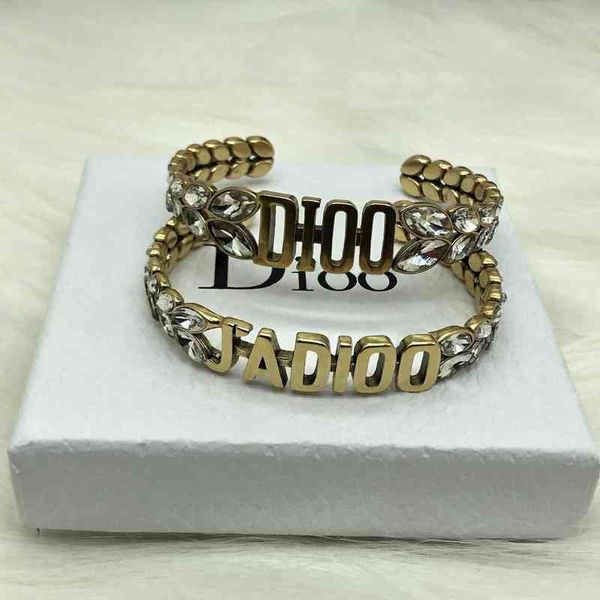 

factory outlet new brass letter wheat ear eye drill open bracelet temperament fashion net red ygkp, Black