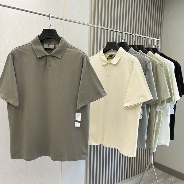 

22ss men's t-shirts essentials shirt men cotton loose tees high street reflective rubber letter hip hop oversized summer short sleeve t, White;black