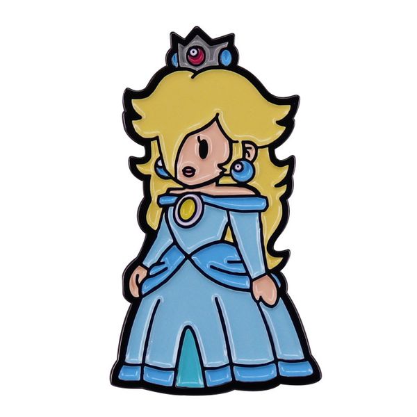 

princess brooch pin badge bag accessory gift anime brooch, Blue