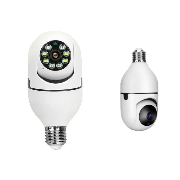 Telecamere IP DP17 2,0 milioni di pixel Sorgente luminosa singola doppia WiFi intelligente dual-band 1080P Luce di rete esterna E27 Lampadina Rilevamento movimento