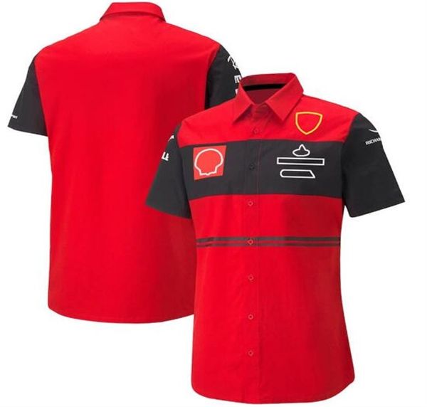 

2022 summer new f1 racing short-sleeved shirt, the same custom