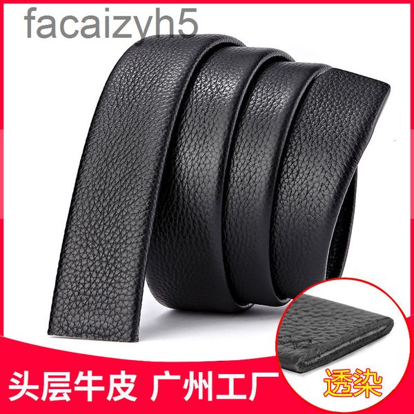 

belts designer beltleather men's layer cowhide headless body litchi automatic leisure pig sausage vt1l, Black;brown