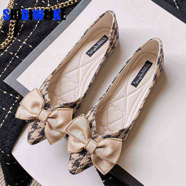 

zapatos planos de mujer mocasines black pointed toe flats with bow shoes for women beige ballet flat foldable flats 33 43 220519