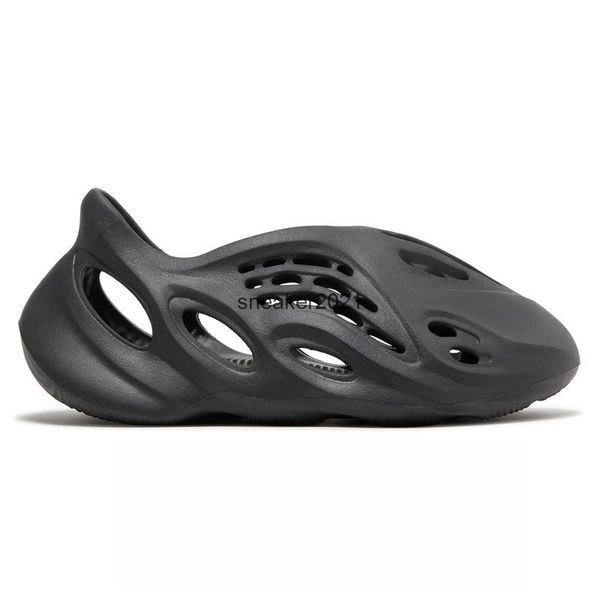 

men designer foam runner sandal mens summer indoor pantoufle outdoor non-slip slippers moon grey onyx slides womans fashion, Black