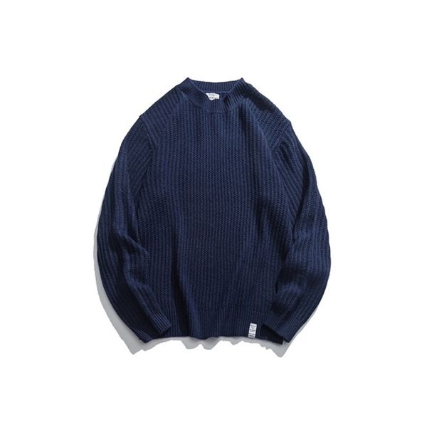 

autumn men's oversized hoodies plus size street solid o-neck loose baggy hoody long sleeve hoodie men for hipster male 210730, Black