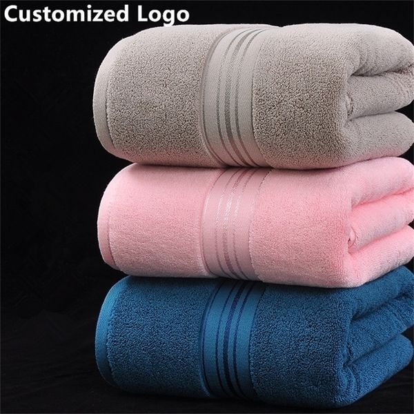 100x180cm rosa bordado personalizado pesonizado S Spa Salão de beleza Use Birthday Gift Towel 220616