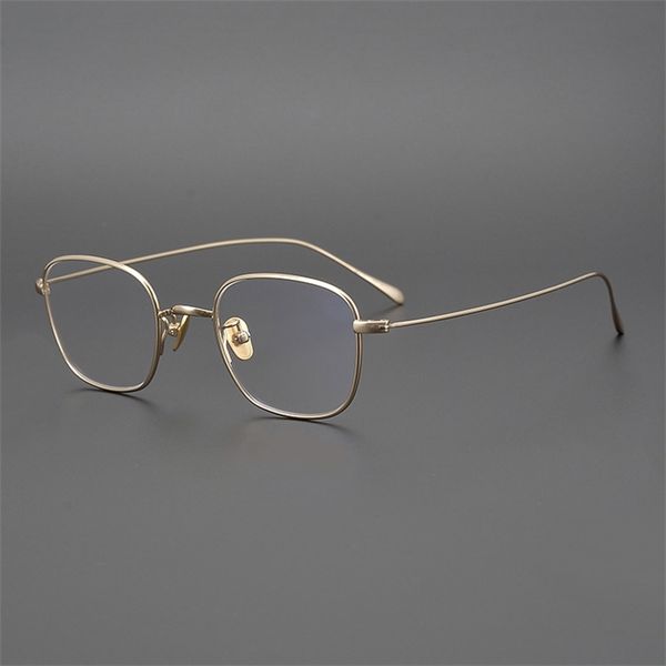 

50% off factory outlet sale handmade pure titanium frame, ultra light small frame, fashion, art trend, men's and women's spectacle, White;black