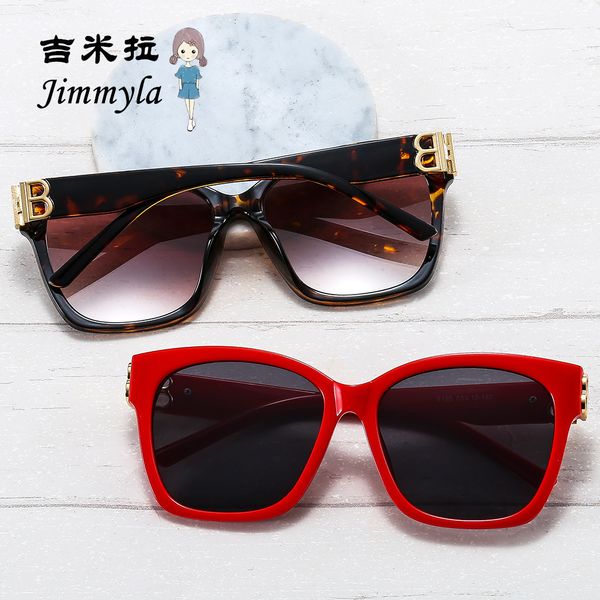 

new babao sunglasses fashion letter b square women's street sglasses, White;black