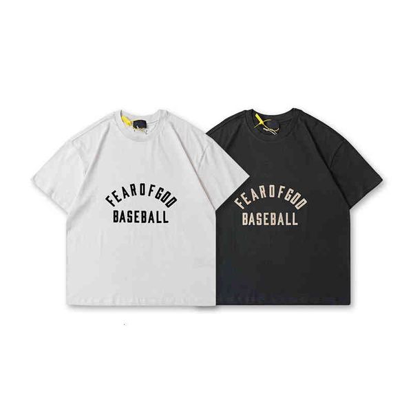 

men's t-shirts summer season 7 main line fog high street used flocking printing short sleeves for men and women 8eyz, White;black