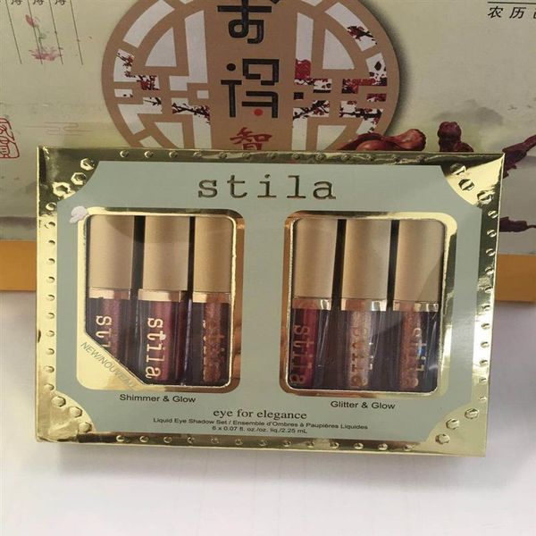 

stila eye for elegance 6 colors set shining bronzer gold eye shadow stila liquid eyeshadow shimmer glitter shining makeup242n