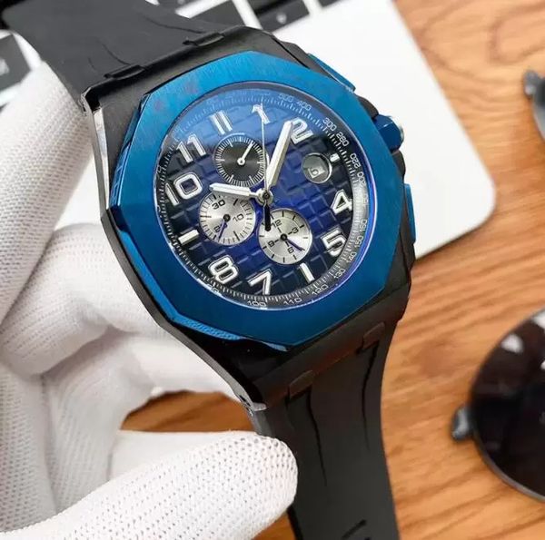 U1 Лучшие мужские часы AAA Высококачественные кварцевые механические часы 44 мм 5ATM с градиентным циферблатом Светящиеся королевские водонепроницаемые модные деловые наручные часы Montre De Luxe