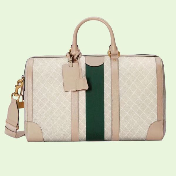 

luxury designer bags ophidia large capacity travel bag totes handbag quality leather duffel bags multicolor letter zipper removable shoulder