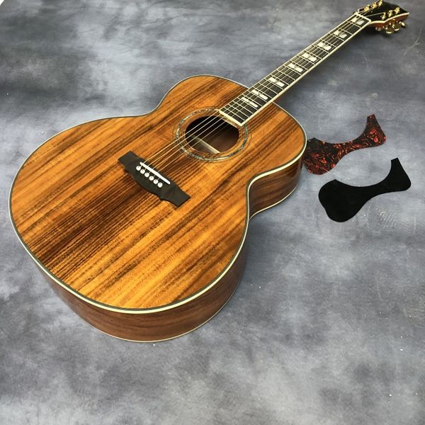 

43 inch full koa wood ebony acoustic acoustic guitar