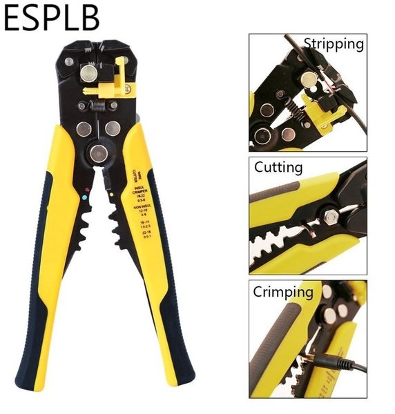 Esplb Wire Stripper Auto-ajuste CABO CUBO CRIMPER AUTOMÁTICO FERRAMENTO DE RECEBELO DE TRUPAÇÃO