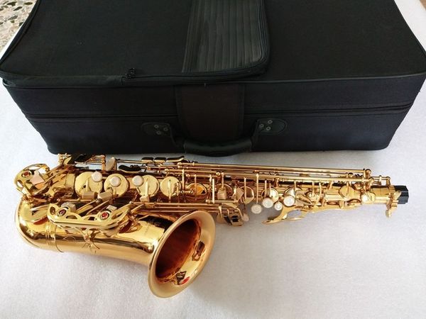 

alto a-992 eb lacquer gold plated alto saxophone musical instrument professiona